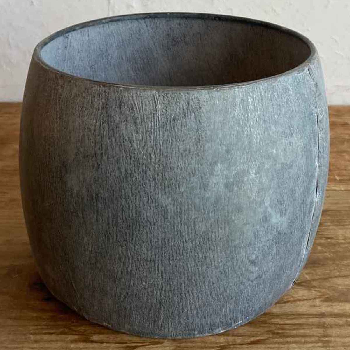 植木鉢 ブリキプランター ラウンド S ( プランター プラントポット 植物用ポット 鉢カバー ブリキポット ブリキ鉢 植物 花 ドライフラワー 観葉植物 多肉植物 園芸 インテリア 収納 丸型 PVCポット付き )