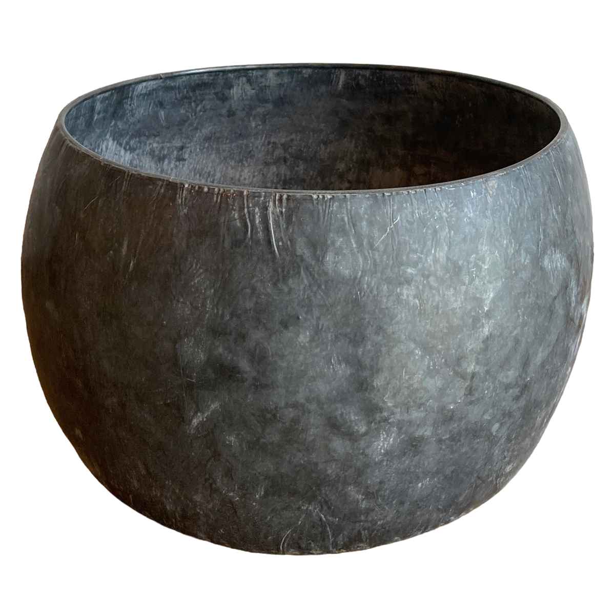 植木鉢 ブリキプランター ラウンド XL ( プランター プラントポット 植物用ポット 鉢カバー ブリキポット ブリキ鉢 植物 花 ドライフラワー 観葉植物 多肉植物 園芸 インテリア 収納 丸型 PVCポット付き )