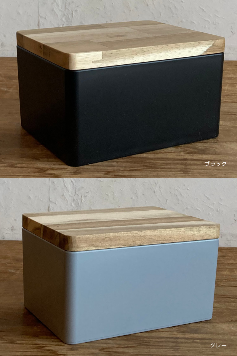 収納ボックス KITOHAKO ふた付き 小物入れ 幅15×奥行11×高さ8cm 日本製 ( 収納 ボックス ケース 小物収納 ふた フタ付き 蓋 木製 木 天然木 インテリア カラフル カラー 入れ物 保管 ストック 天然素材 プラスチック 樹脂 雑貨 ) 【クリア】 クリア