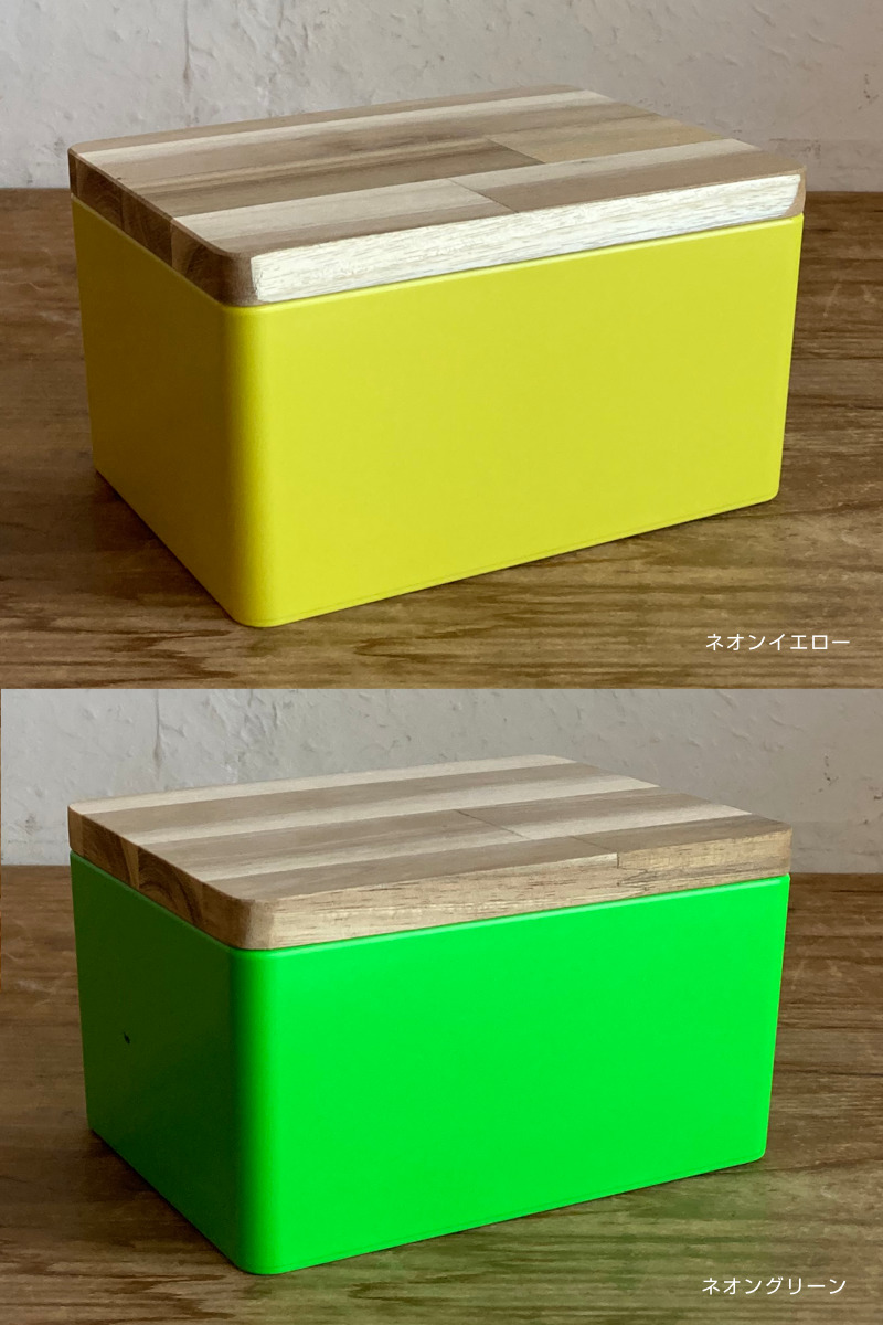 収納ボックス KITOHAKO ふた付き 小物入れ 幅15×奥行11×高さ8cm 日本製 ( 収納 ボックス ケース 小物収納 ふた フタ付き 蓋 木製 木 天然木 インテリア カラフル カラー 入れ物 保管 ストック 天然素材 プラスチック 樹脂 雑貨 ) 【クリア】 クリア