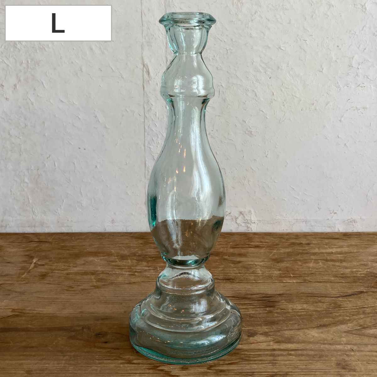 花瓶 リサイクルガラス NOVIEMBRE L ( 花ビン 花びん 花器 フラワーベース フラワー 花 飾る 花入れ ガラス ガラス製 再生ガラス 透明 おしゃれ 一輪挿し )