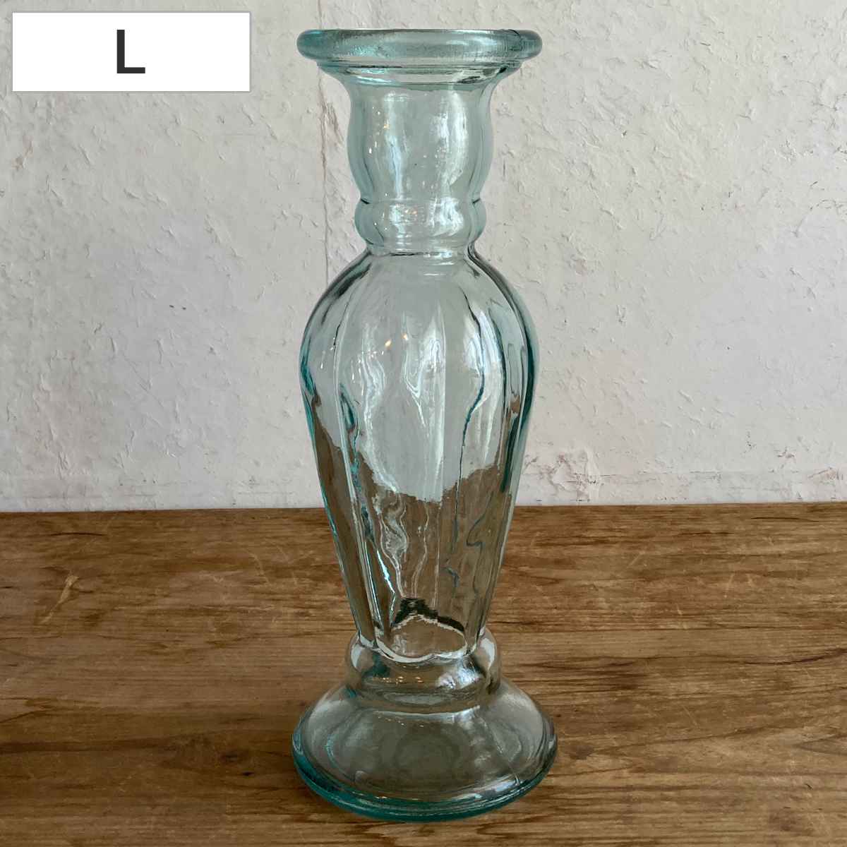 花瓶 リサイクルガラス ANADIR L ( 花ビン 花びん 花器 フラワーベース フラワー 花 飾る 花入れ ガラス ガラス製 再生ガラス 透明 おしゃれ 一輪挿し )