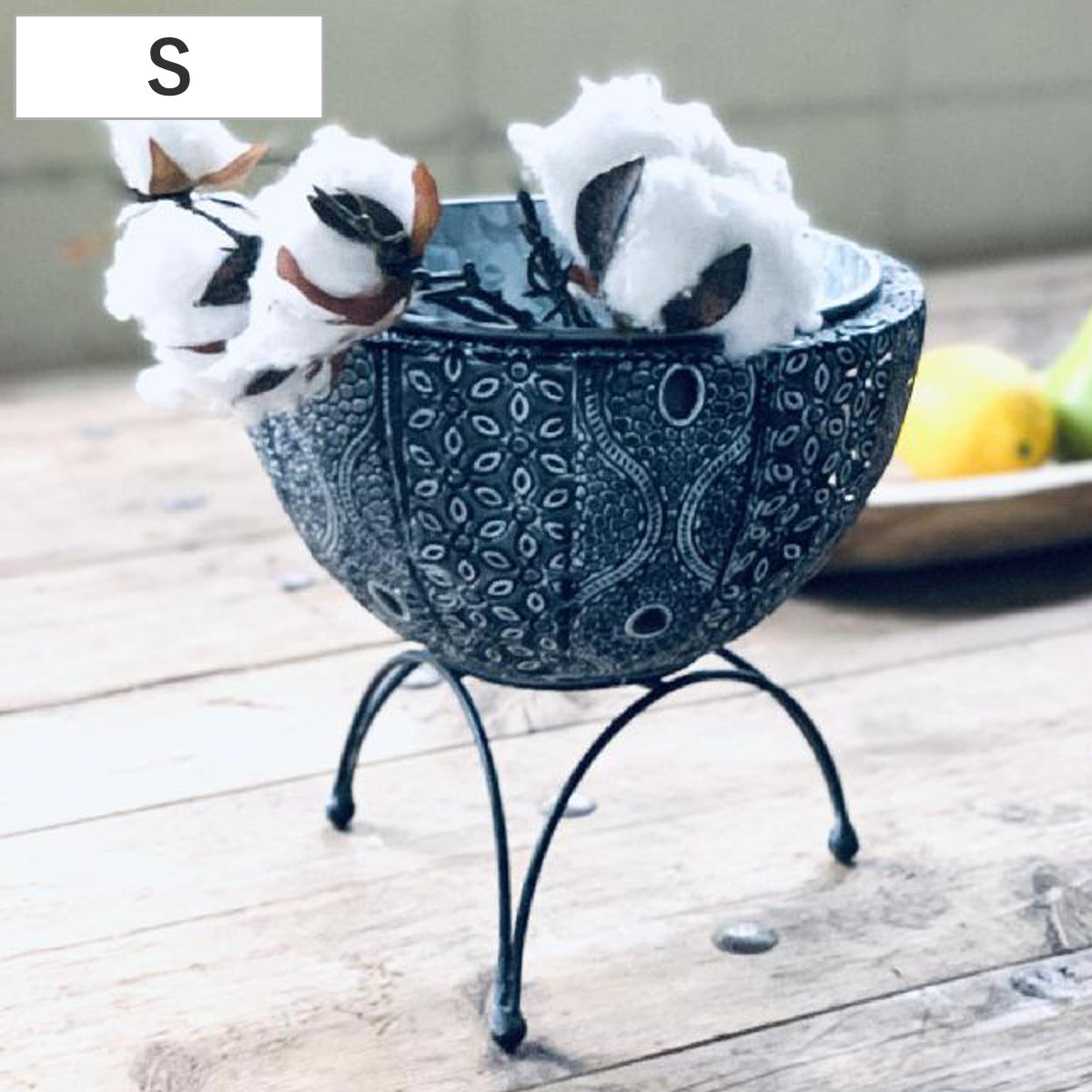 花台 SCADINAVIAN メタルフラワー脚付きポット Sサイズ （ プランター台 フラワーラック 飾り台 プランターラック フラワー スタンドポット 屋外 室内 飾る 台 脚付 置く 植物 観葉植物 花 園芸 オブジェ アイアン ）