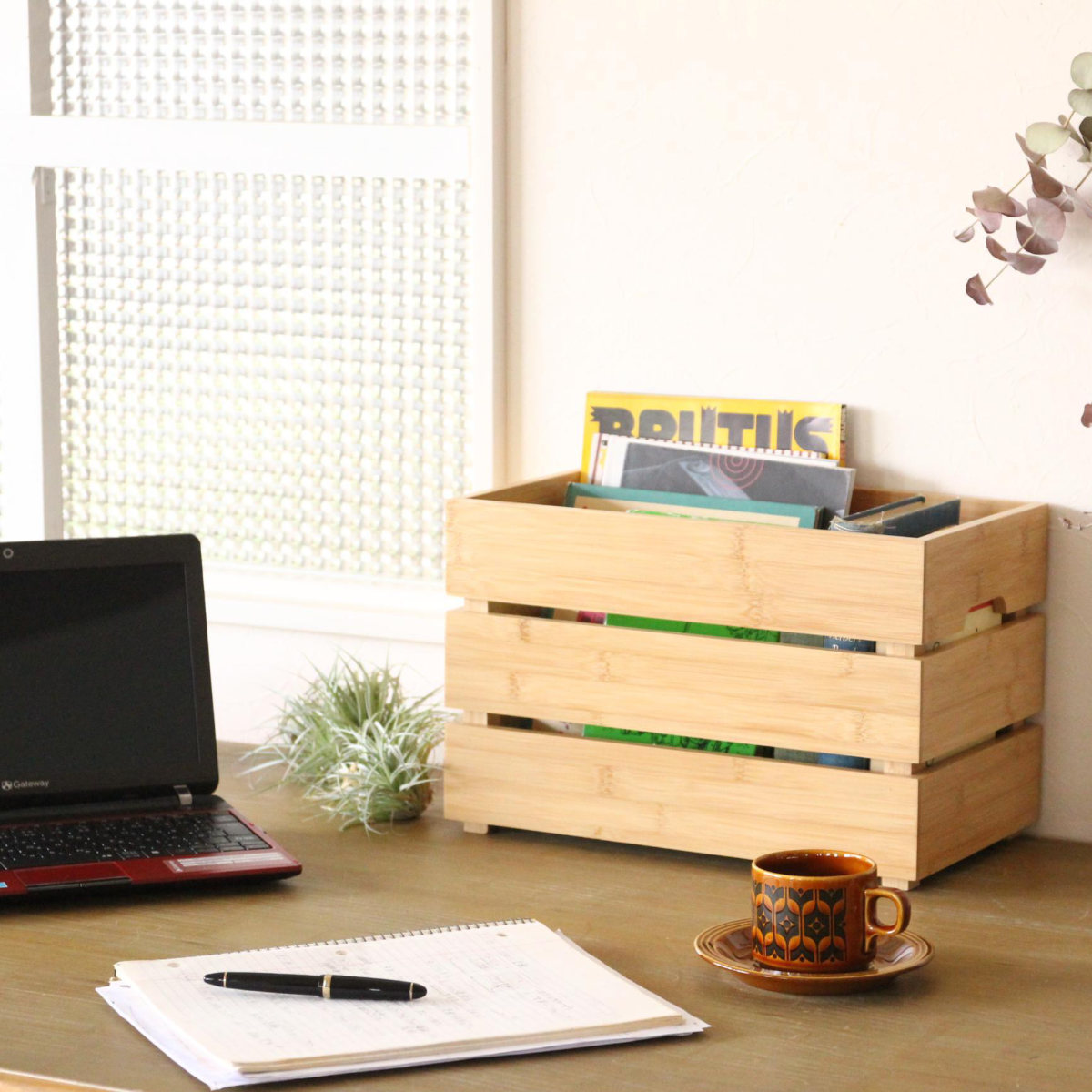 竹製卓上収納ボックス​ 小物入れ 卓上収納 棚 ラック 竹製卓上収納