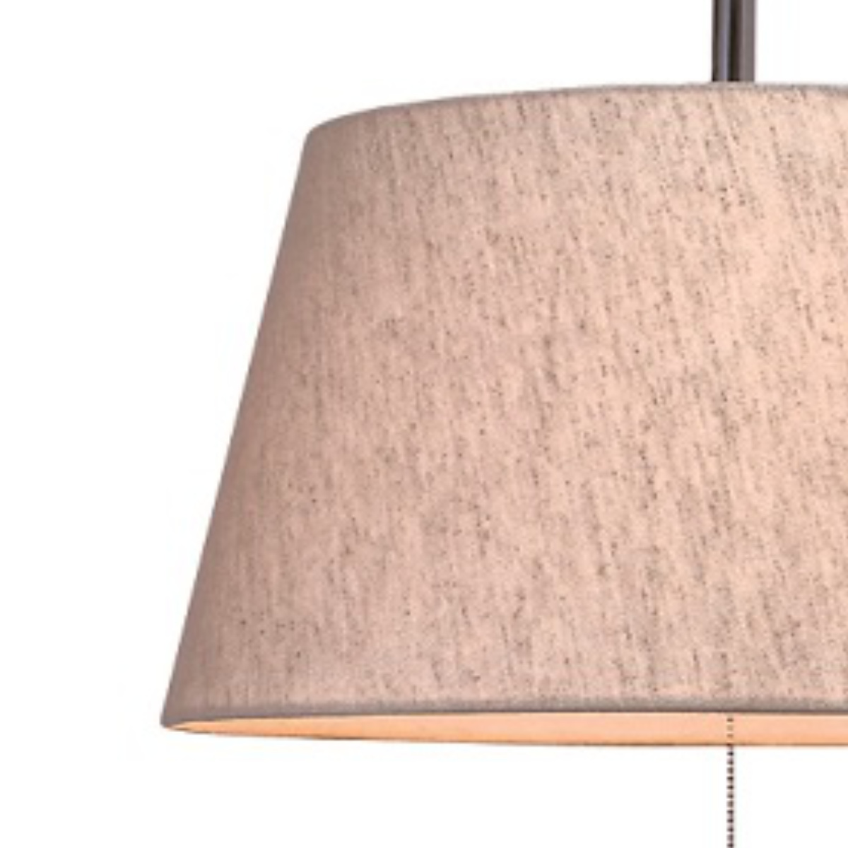 ペンダントライト 2灯 Standard 日本製 ( 照明 LED 洋室 和室 寝室 ダイニング 紐付き 引き紐 吊り下げ 台形 E26 北欧風 カジュアル 上品 照明器具 ライト おしゃれ インテリア リビング 2灯式 シンプル ) 【麻混ベージュ】 麻混ベージュ