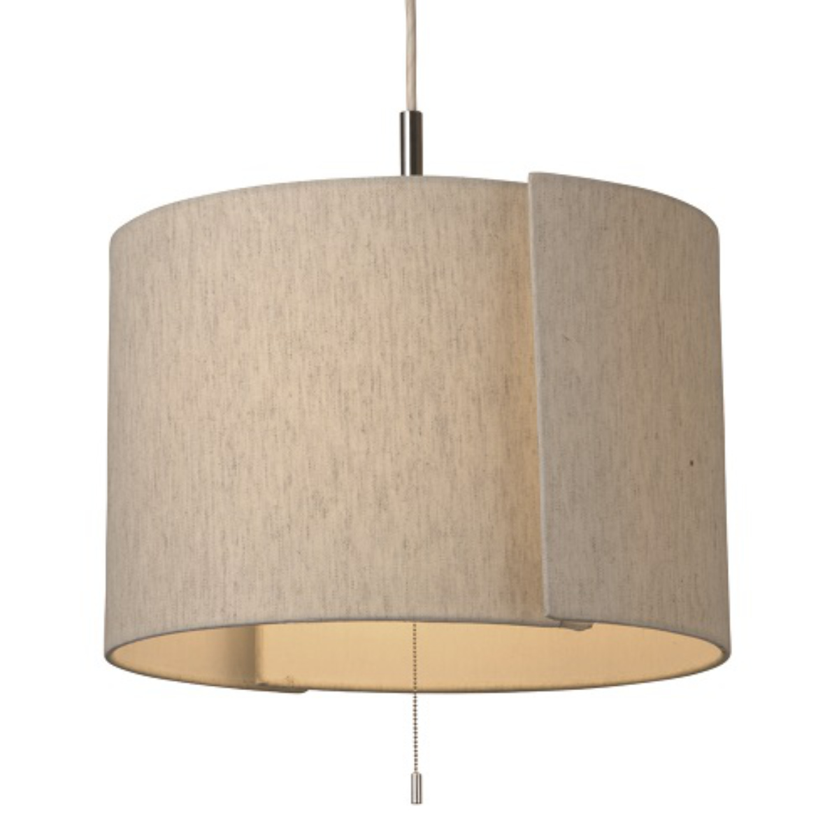 ペンダントライト 2灯 Tau 日本製 ( 照明 LED 洋室 和室 寝室 ダイニング 紐付き 引き紐 吊り下げ E26 北欧風 カジュアル 上品 照明器具 ライト おしゃれ インテリア リビング 2灯式 シンプル ) 【麻混ベージュ】 麻混ベージュ