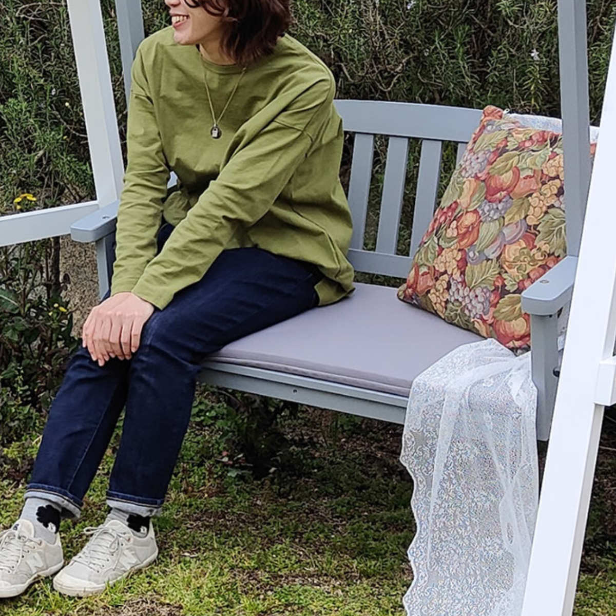 ベンチ 天然木製スウィングベンチ Elan エラン ( ブランコ 木製 屋外 スウィングチェア 家庭用ブランコ 庭 バルコニー 2人掛け 天然木 庭先 ガーデンファーニチャー 椅子 長椅子 ガーデン おしゃれ オブジェ 木 ウッド )