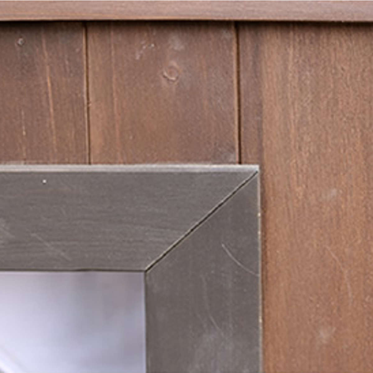 室外機カバー ステンドグラス室外機カバー glass グラス 幅93cm 標準サイズ ( エアコン室外機カバー 木製 ガラス おしゃれ 日よけ 日光対策 直射日光 目隠し 室外機ラック エアコン 室外機 庭 ベランダ 省エネ 節電 簡単組立 軽い ) 【ブラウン】 ブラウン