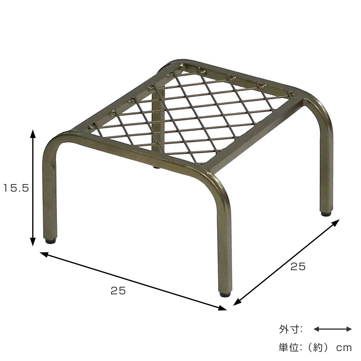 花台 アイアン プランタースタンド TWILL ツイル ローサイズ 同色2個組 ( プランター台 フラワーラック 飾り台 プランターラック フラワー スタンド 室内 飾る 台 脚付き 置く 植物 観葉植物 花 園芸 アイアンフレーム 2個セット ) 【ゴールド】 ゴールド