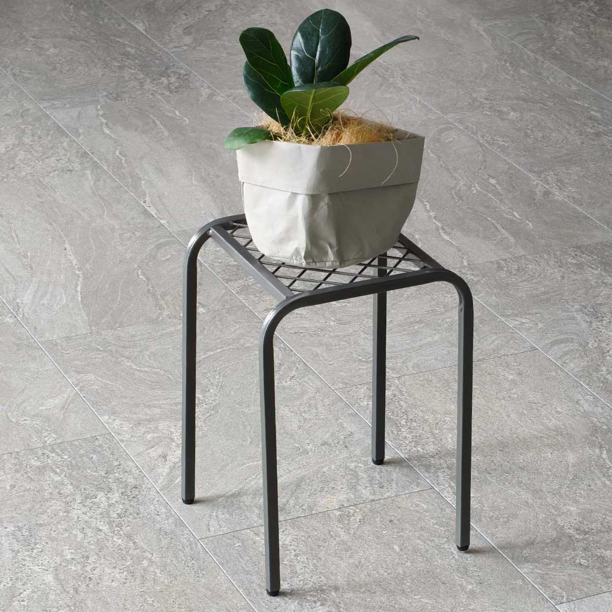 花台 アイアン プランタースタンド TWILL ツイル ハイサイズ ( プランター台 フラワーラック 飾り台 プランターラック フラワー スタンド 室内 飾る 台 脚付き 置く 植物 観葉植物 花 園芸 インテリア アイアンフレーム ) 【ブラック】 ブラック
