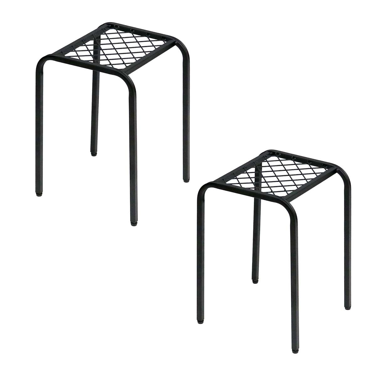 花台 アイアン プランタースタンド TWILL ツイル ハイサイズ 同色2個組 ( プランター台 フラワーラック 飾り台 プランターラック フラワー スタンド 室内 飾る 台 脚付き 置く 植物 観葉植物 花 園芸 アイアンフレーム 2個セット ) 【ゴールド】 ゴールド