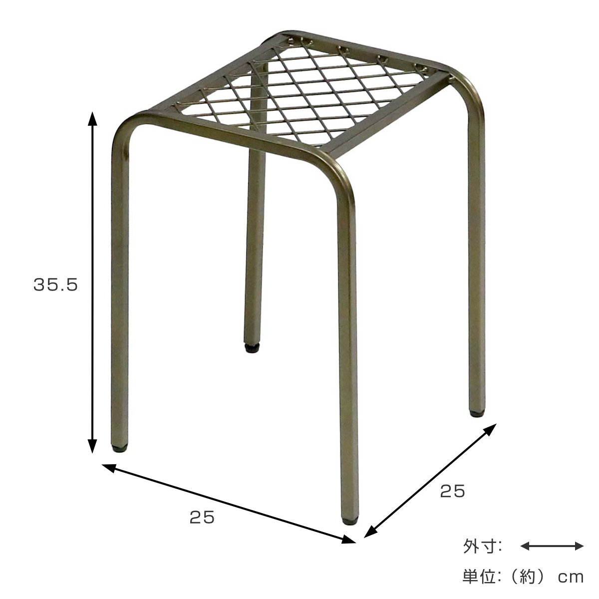 花台 アイアン プランタースタンド TWILL ツイル ハイサイズ 同色2個組 ( プランター台 フラワーラック 飾り台 プランターラック フラワー スタンド 室内 飾る 台 脚付き 置く 植物 観葉植物 花 園芸 アイアンフレーム 2個セット ) 【ゴールド】 ゴールド