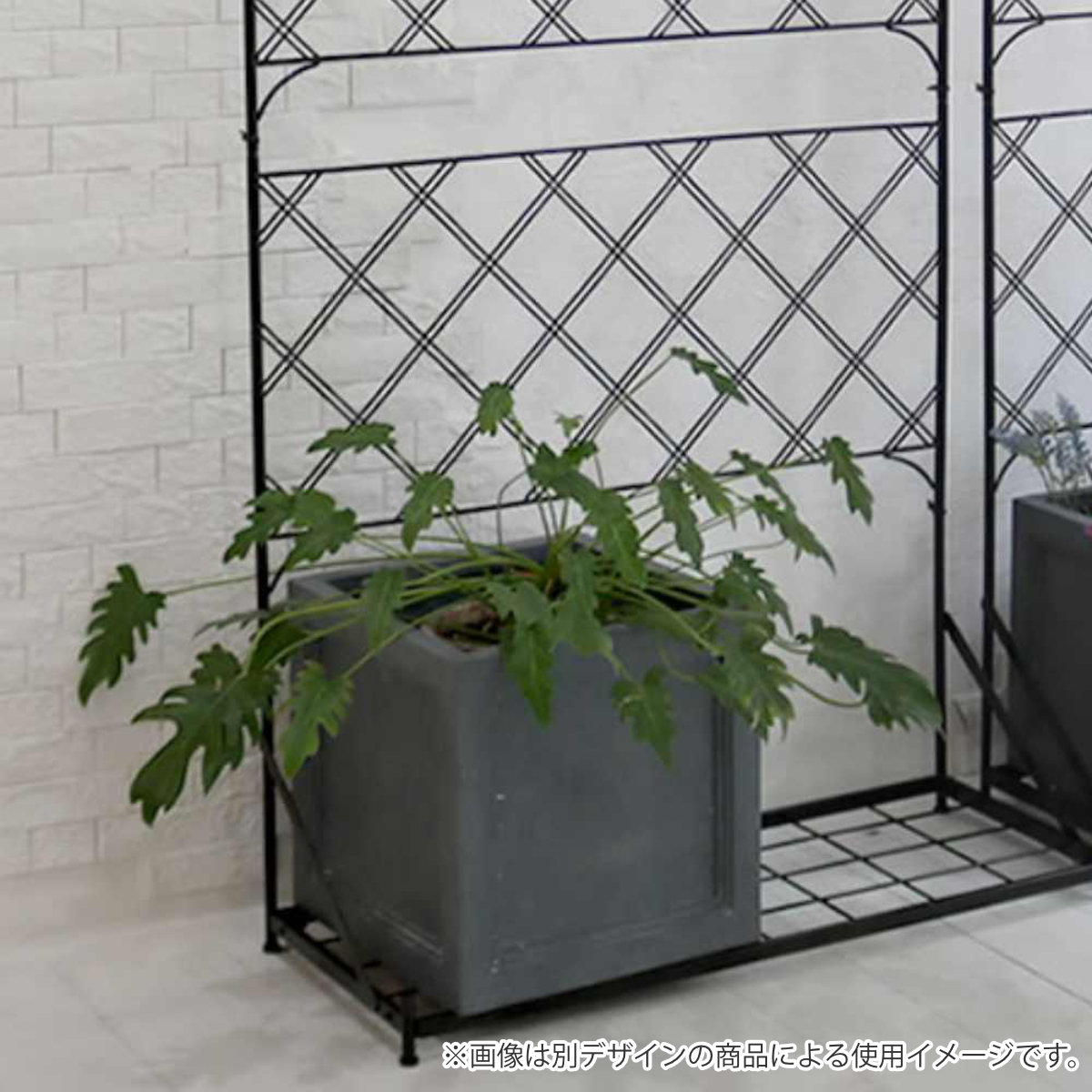 フェンス プランター台付フェンス グラフ スリムタイプ 高さ192cm ( グリーンフェンス グリーン カーテン ガーデンフェンス プランター 自立 ガーデニング スチール 緑のカーテン 庭 ガーデングッズ インテリア おしゃれ )