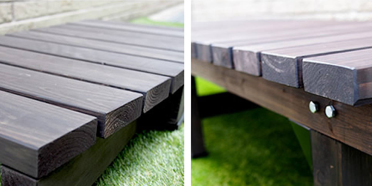 縁台 デッキ縁台 90×90cm ( ガーデンデッキ ベンチ 木製 屋外 ウッドデッキ ウッドベンチ 庭 バルコニー 天然木 杉 庭先 ぬれ縁 ガーデンベンチ 掃き出し窓 連結 ウッド デッキ おしゃれ ) 【ライトブラウン】 ライトブラウン