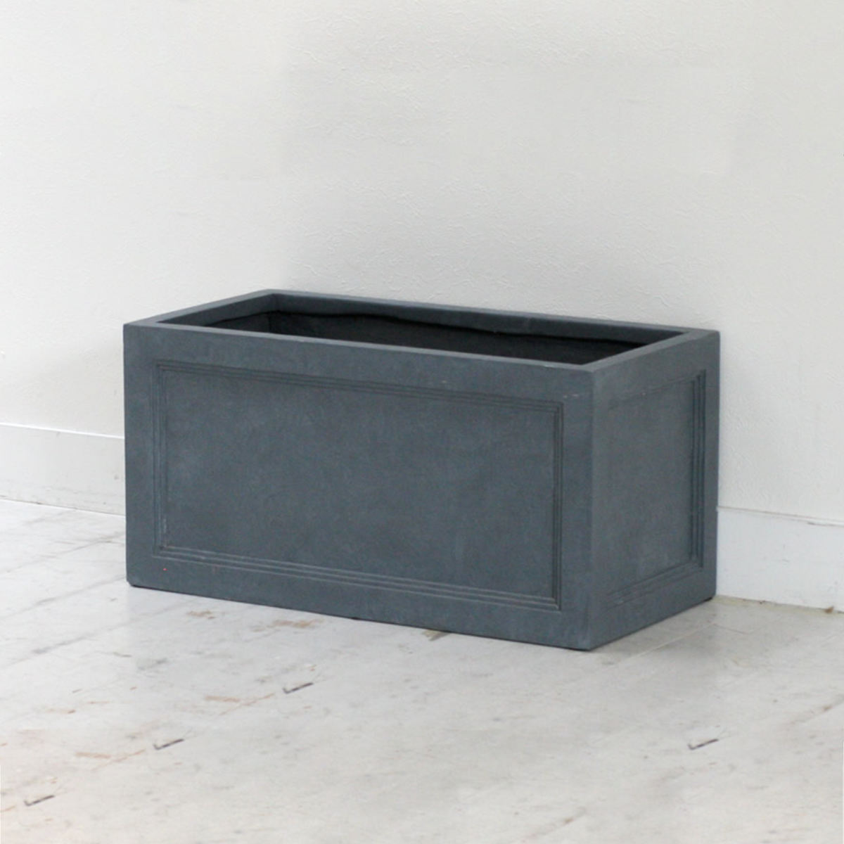 プランター マグネシウムプランター 幅60cm ( プランターカバー スクエア 植木鉢 鉢 底穴 屋外 外 家庭菜園 寄せ植え おしゃれ ポット 鉢カバー 鉢植え 屋内 長角型 長方形 大型プランター 水抜き穴 大型 花 ) 【ホワイト】 ホワイト