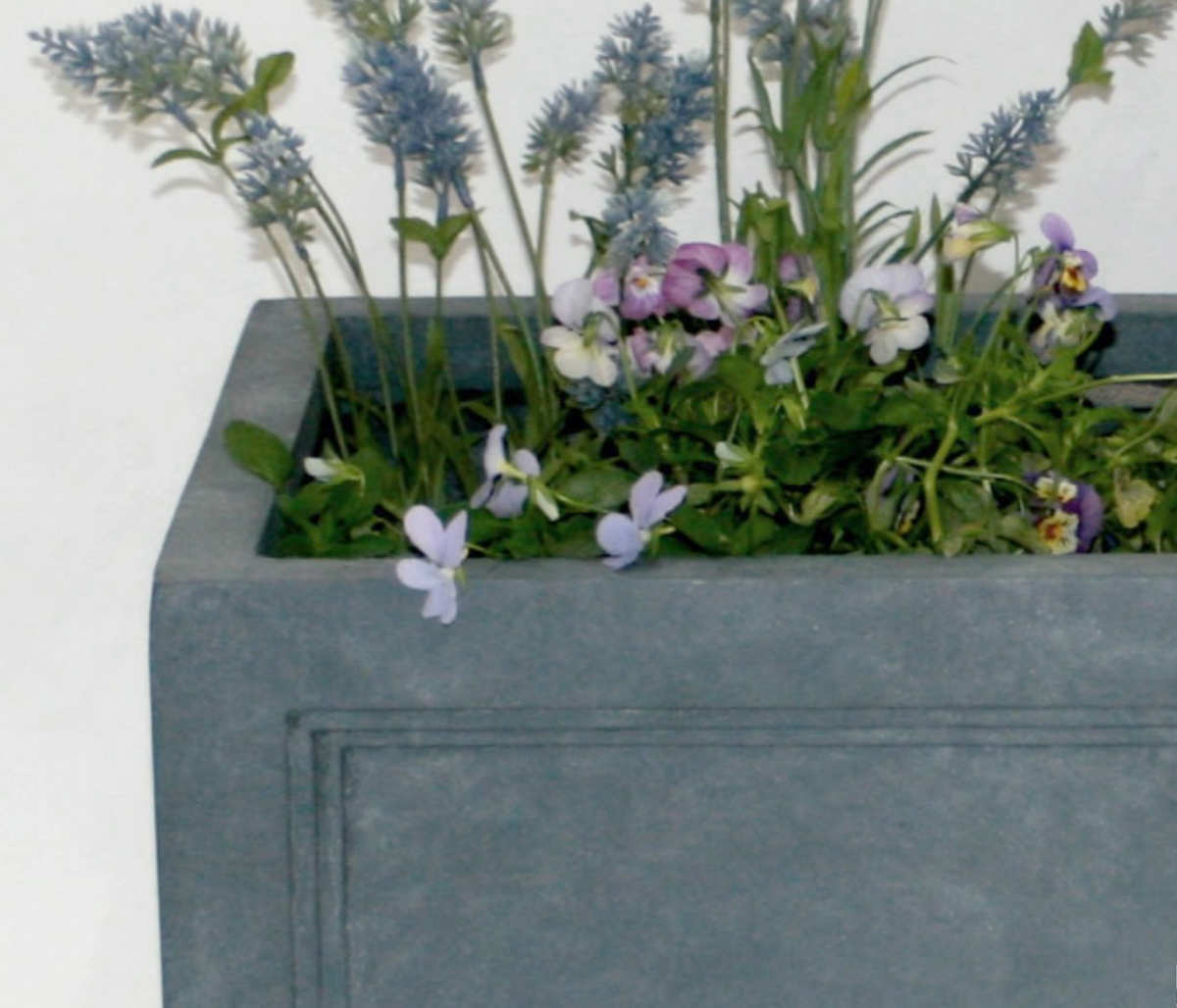 プランター マグネシウムプランター 幅60cm ( プランターカバー スクエア 植木鉢 鉢 底穴 屋外 外 家庭菜園 寄せ植え おしゃれ ポット 鉢カバー 鉢植え 屋内 長角型 長方形 大型プランター 水抜き穴 大型 花 ) 【ホワイト】 ホワイト