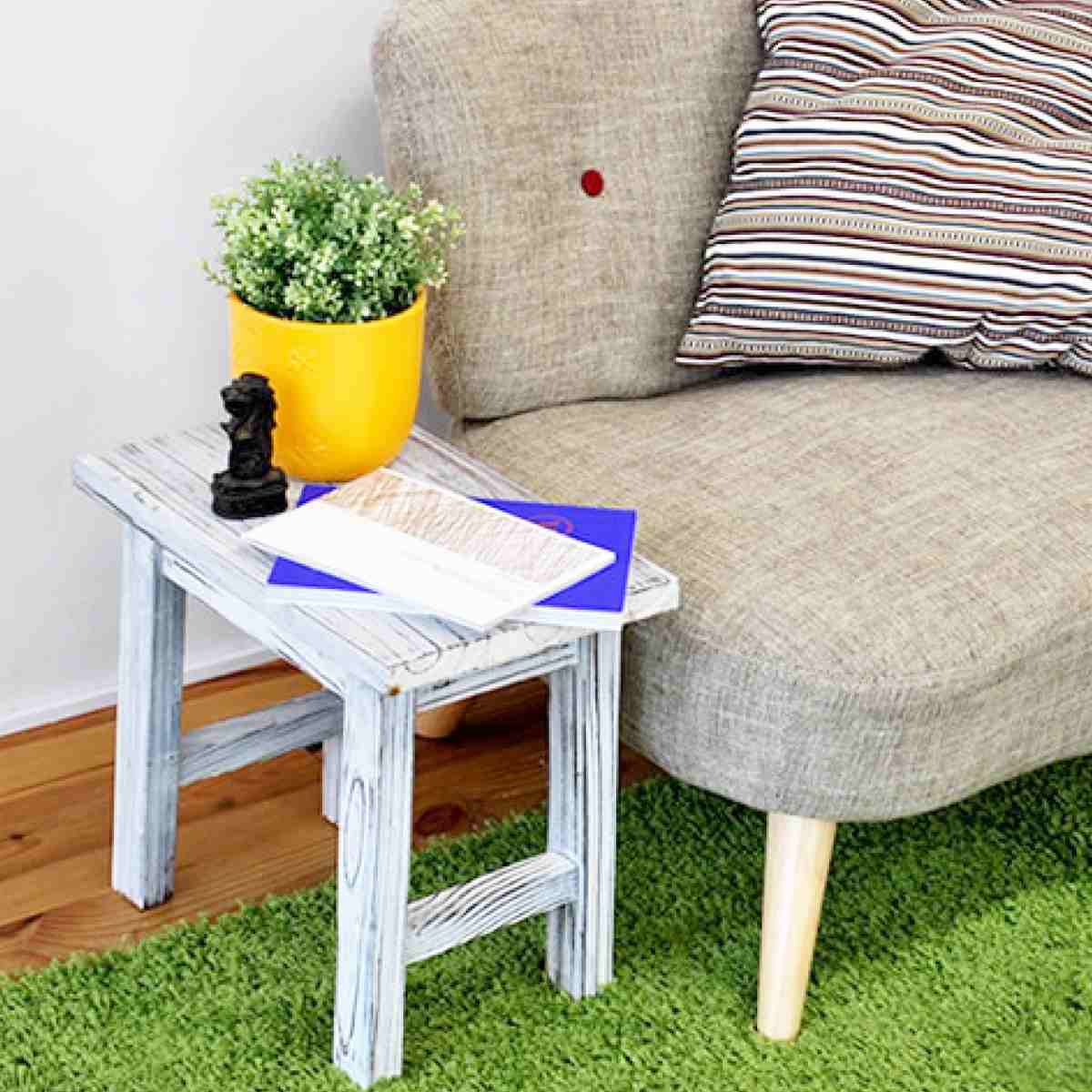 花台 ホワイトスツール風花台 3点セット ( プランター台 フラワーラック 飾り台 プランターラック フラワー スタンド 木 スクエア 室内 飾る 台 脚付き 置く 植物 観葉植物 花 園芸 インテリア ディスプレイ 雑貨 テーブル 天然木 )