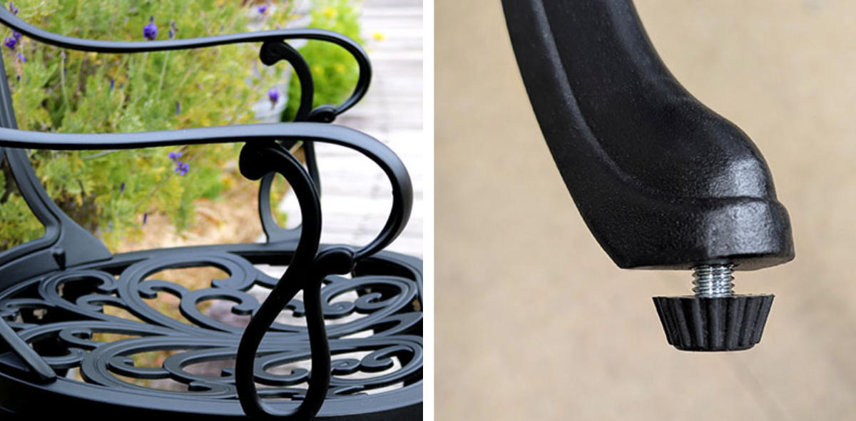 ガーデンチェア アルミ製アームチェア トルペ 2脚セット ( テーブル ガーデン 庭 椅子 カフェチェア カフェ バルコニー テラス モダン 2脚 セット 軽い 上品 エレガント )