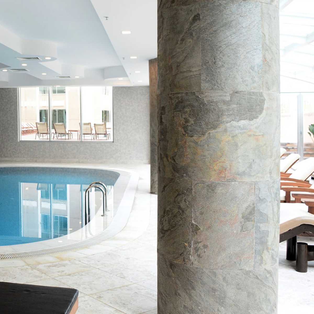 タイル DIY Stone 天然石タイル 122×61cm 8枚組 ( 壁紙タイル リメイクシート 壁用 石 ストーン 壁紙 立体 タイルシート 高級 石壁 天然石 リフォーム タイル壁紙 クロス 簡単 カット可能 8枚入り ) 【シルバー】 シルバー