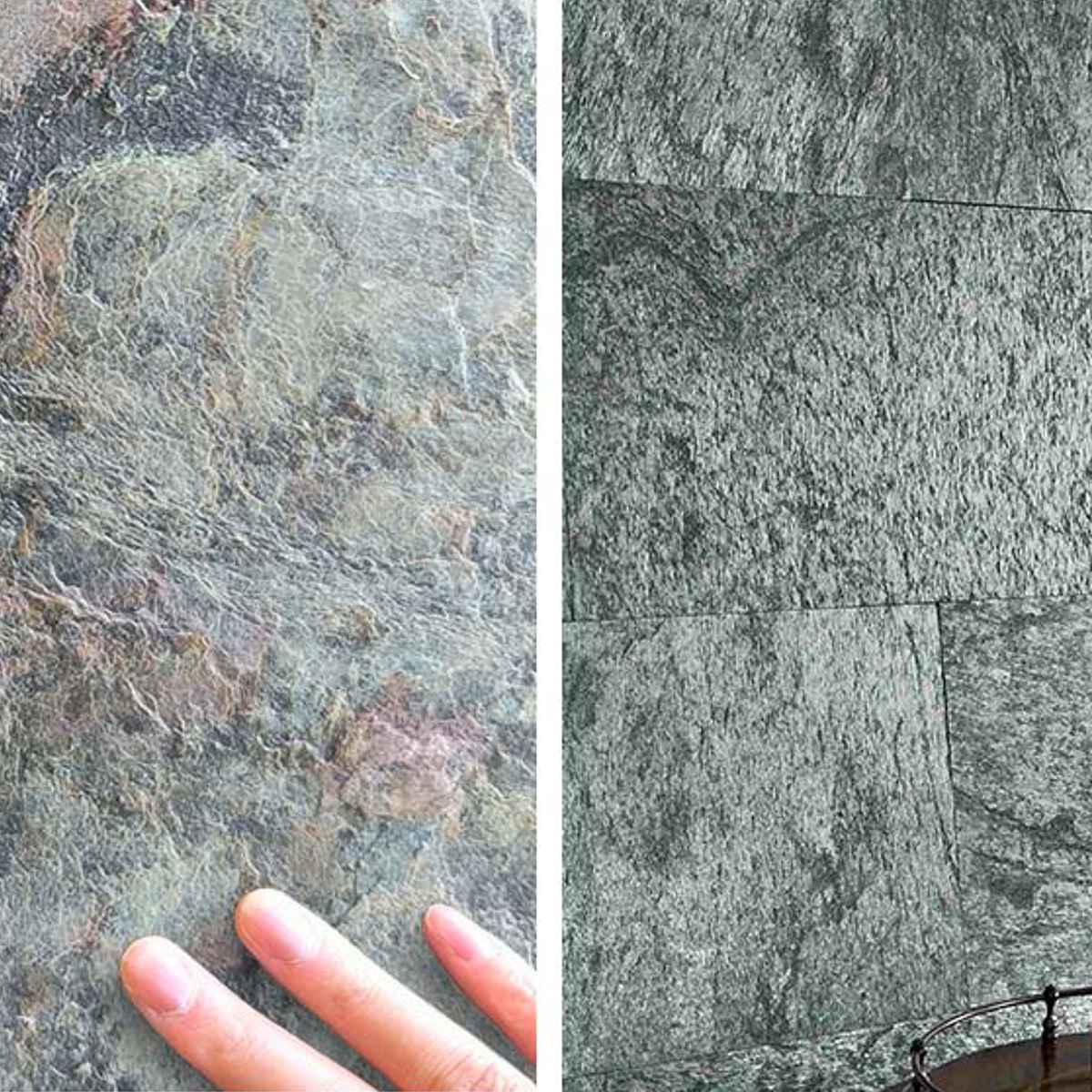 タイル DIY Stone 天然石タイル 122×61cm ( 壁紙タイル リメイクシート 壁用 石 ストーン 壁紙 立体 タイルシート 高級 石壁 天然石 リフォーム タイル壁紙 クロス 簡単 カット可能 ) 【グレー】 グレー