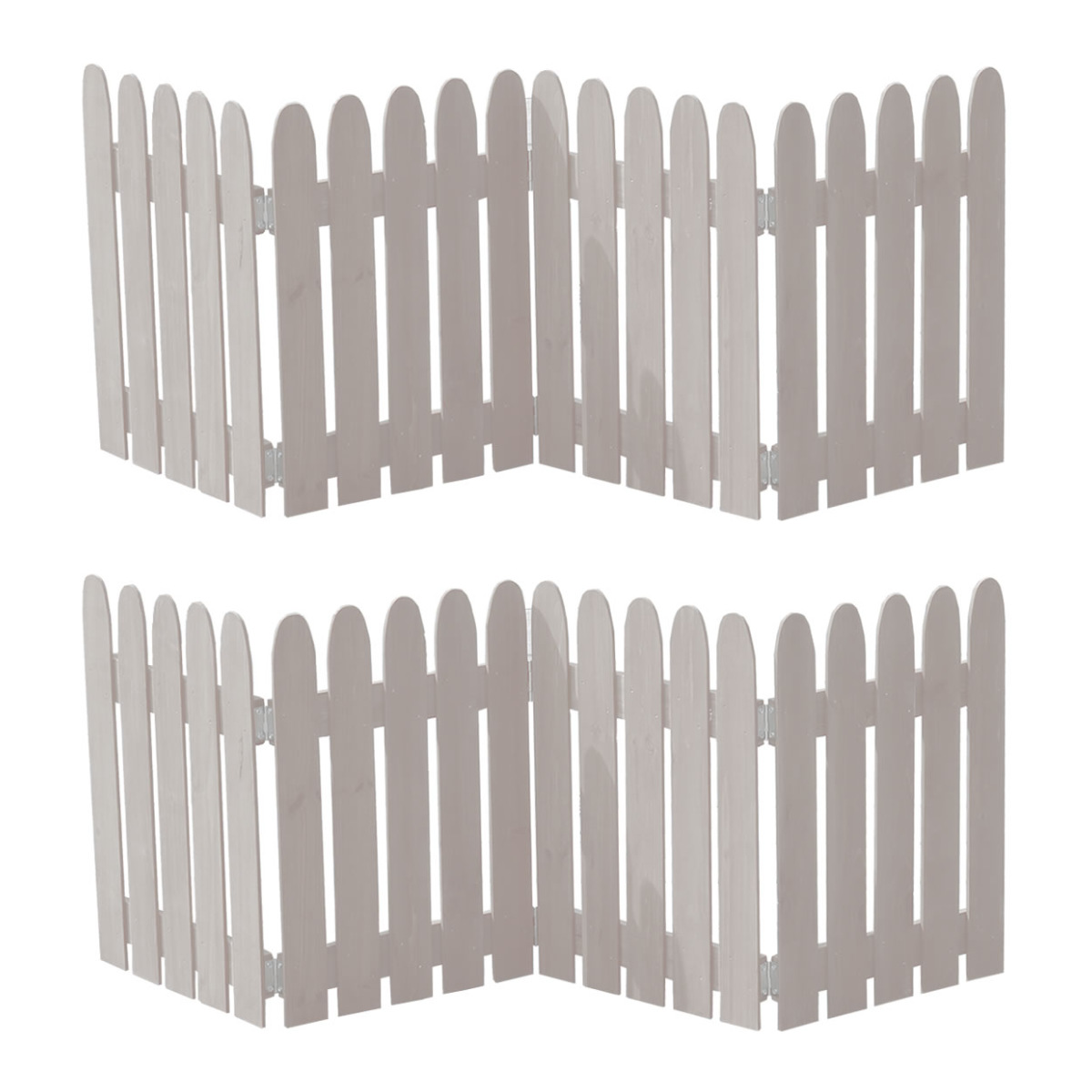 フェンス 折り畳めるウッドミニフェンス 木製 折り畳み 2枚組 ( ガーデンフェンス 柵 折りたたみ 4連 園芸 エクステリア 雑貨 ウッドフェンス 花壇 庭 ベランダ バルコニー ガーデニング 木製ガーデンフェンス 蝶番 インテリア ) 【ダークグリーン】 ダークグリーン