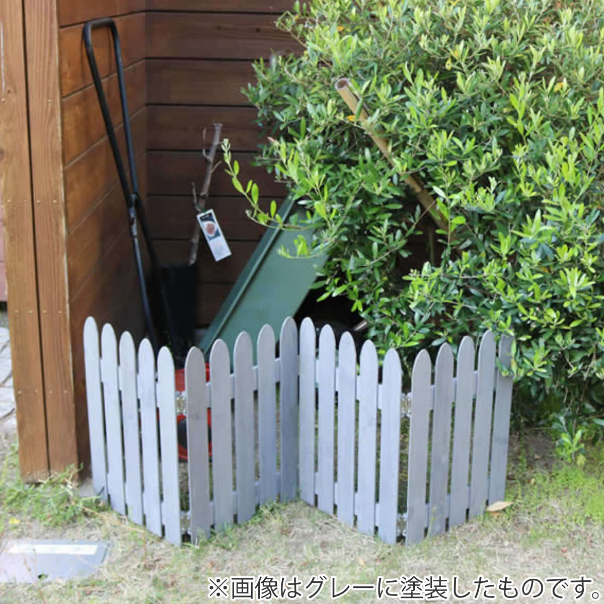 フェンス 折り畳めるウッドミニフェンス 木製 折り畳み ( ガーデンフェンス 柵 折りたたみ 4連 園芸 エクステリア 雑貨 ウッドフェンス 花壇 庭 ベランダ バルコニー ガーデニング 木製ガーデンフェンス 蝶番 インテリア ) 【ライトブラウン】 ライトブラウン