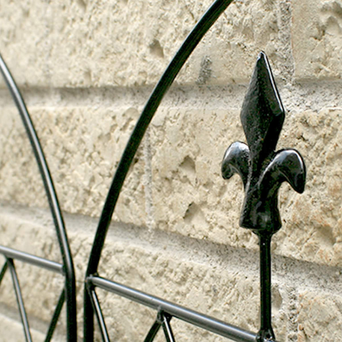 フェンス アプローチローフェンス 幅72cm ( ガーデンフェンス アイアン 柵 園芸 エクステリア 雑貨 花壇 庭 ベランダ バルコニー ガーデニング アイアンガーデンフェンス トレリス ) 【ブラック】 ブラック