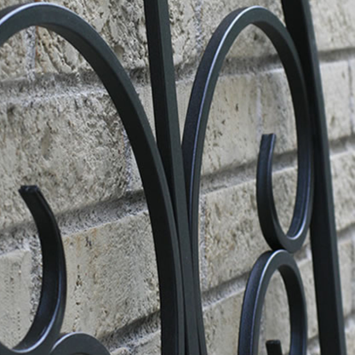 フェンス アイアンエッジ フィニアル 幅61.5cm ( ガーデンフェンス アイアン 柵 園芸 エクステリア 雑貨 花壇 庭 ベランダ バルコニー ガーデニング アイアンガーデンフェンス トレリス ) 【ブラック】 ブラック