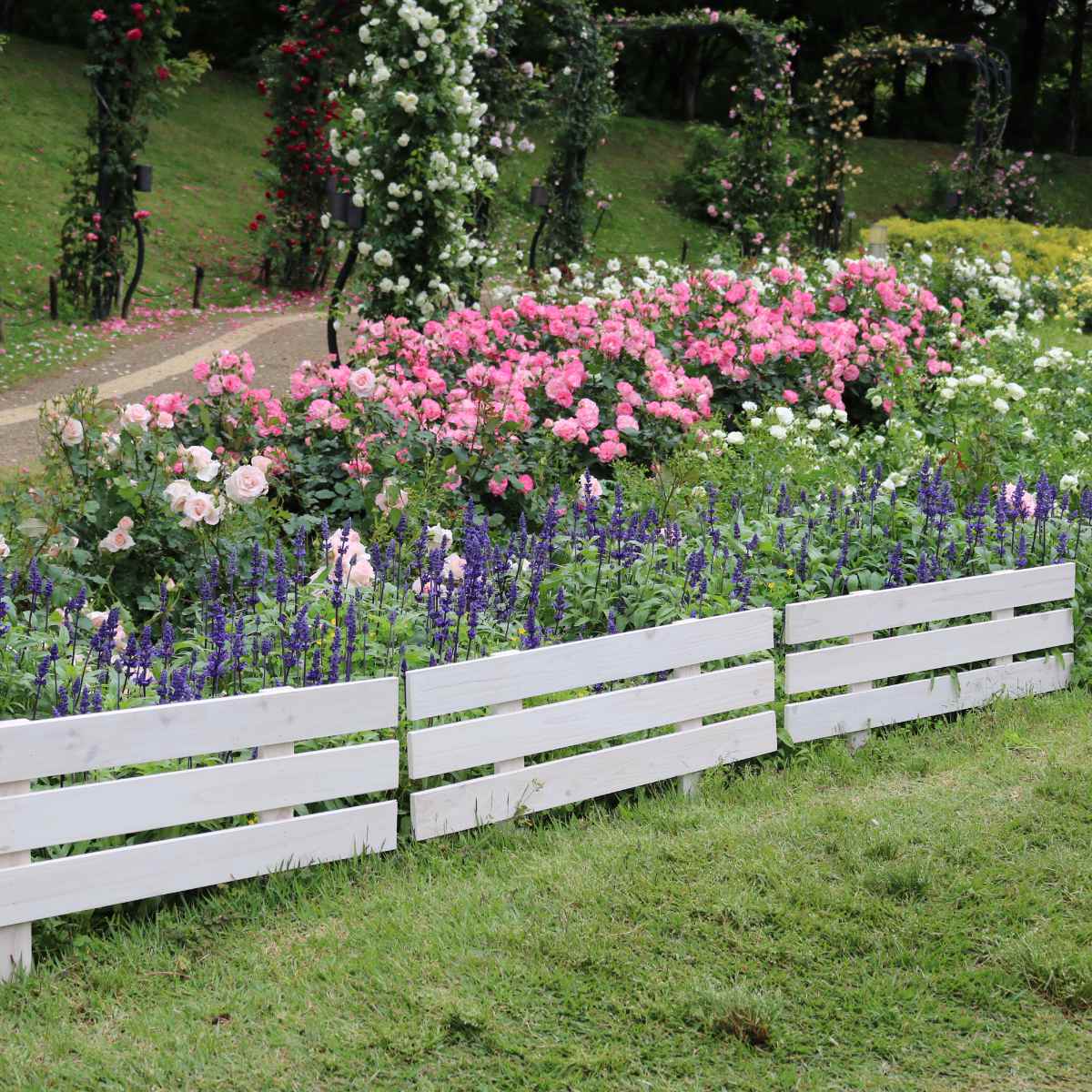 フェンス 天然 木製 スティックフェンス ボーダー 幅80cm ( ガーデンフェンス 天然木 柵 園芸 エクステリア 雑貨 花壇 庭 ベランダ バルコニー ガーデニング 木製ガーデンフェンス トレリス ) 【ダークブラウン】 ダークブラウン