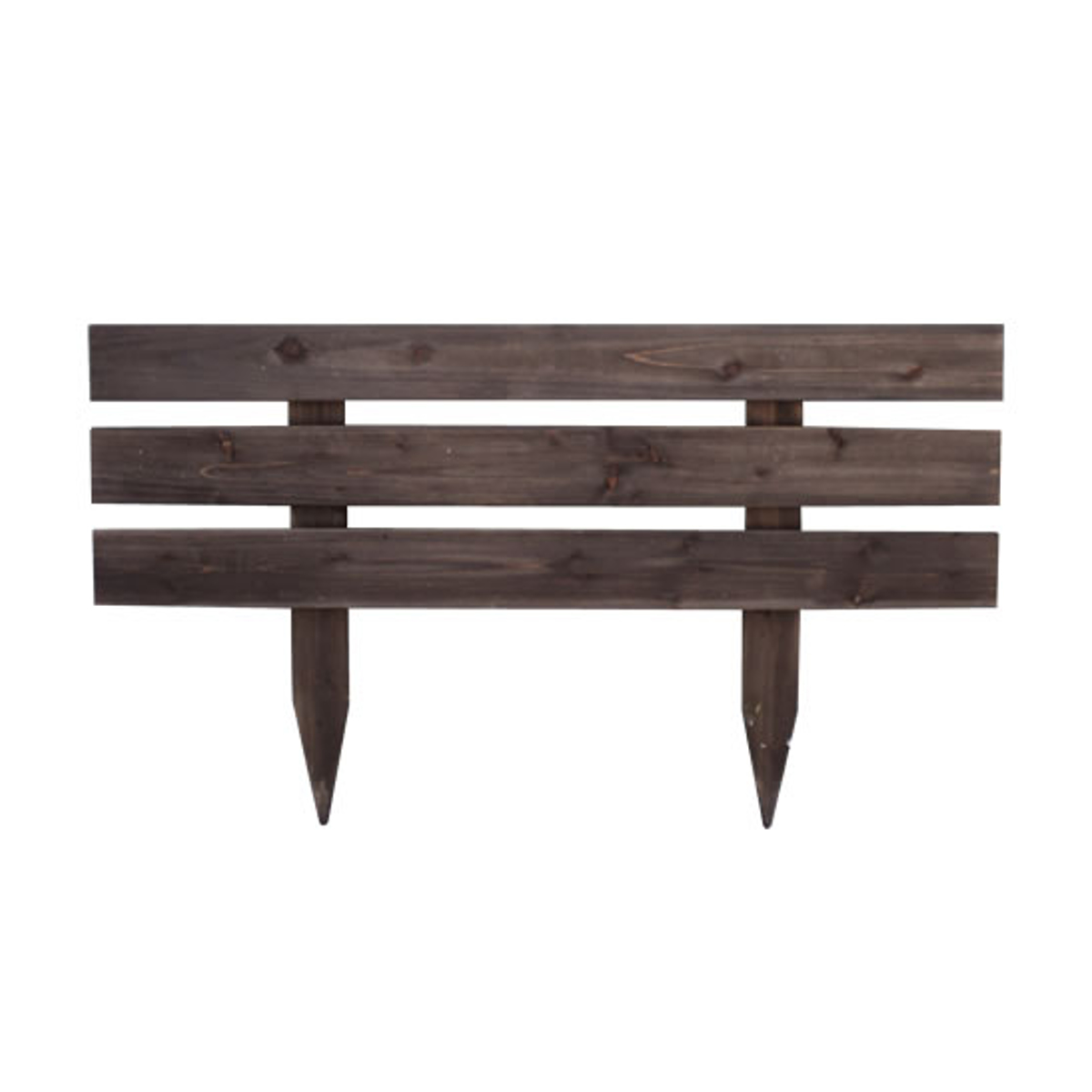 フェンス 天然 木製 スティックフェンス ボーダー 幅80cm ( ガーデンフェンス 天然木 柵 園芸 エクステリア 雑貨 花壇 庭 ベランダ バルコニー ガーデニング 木製ガーデンフェンス トレリス ) 【ダークブラウン】 ダークブラウン