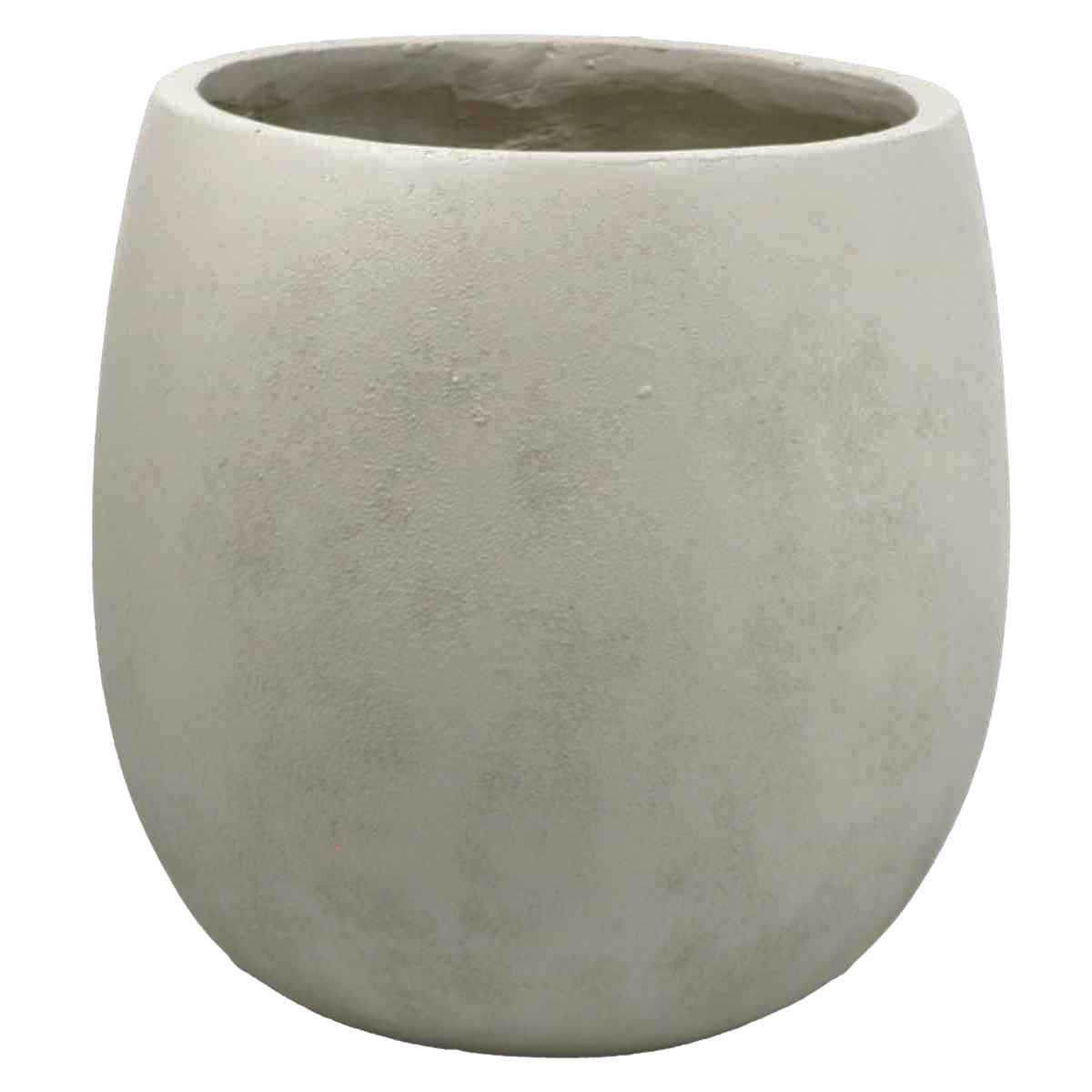 プランター グリッテ 石調FRPプランター 幅30cm ドロップ型 ( プランターカバー ラウンド 植木鉢 鉢 底穴 屋外 外 家庭菜園 寄せ植え おしゃれ ポット 鉢カバー 鉢植え 屋内 丸型 円型 大型プランター 水抜き穴 大型 花 ) 【グレー】 グレー