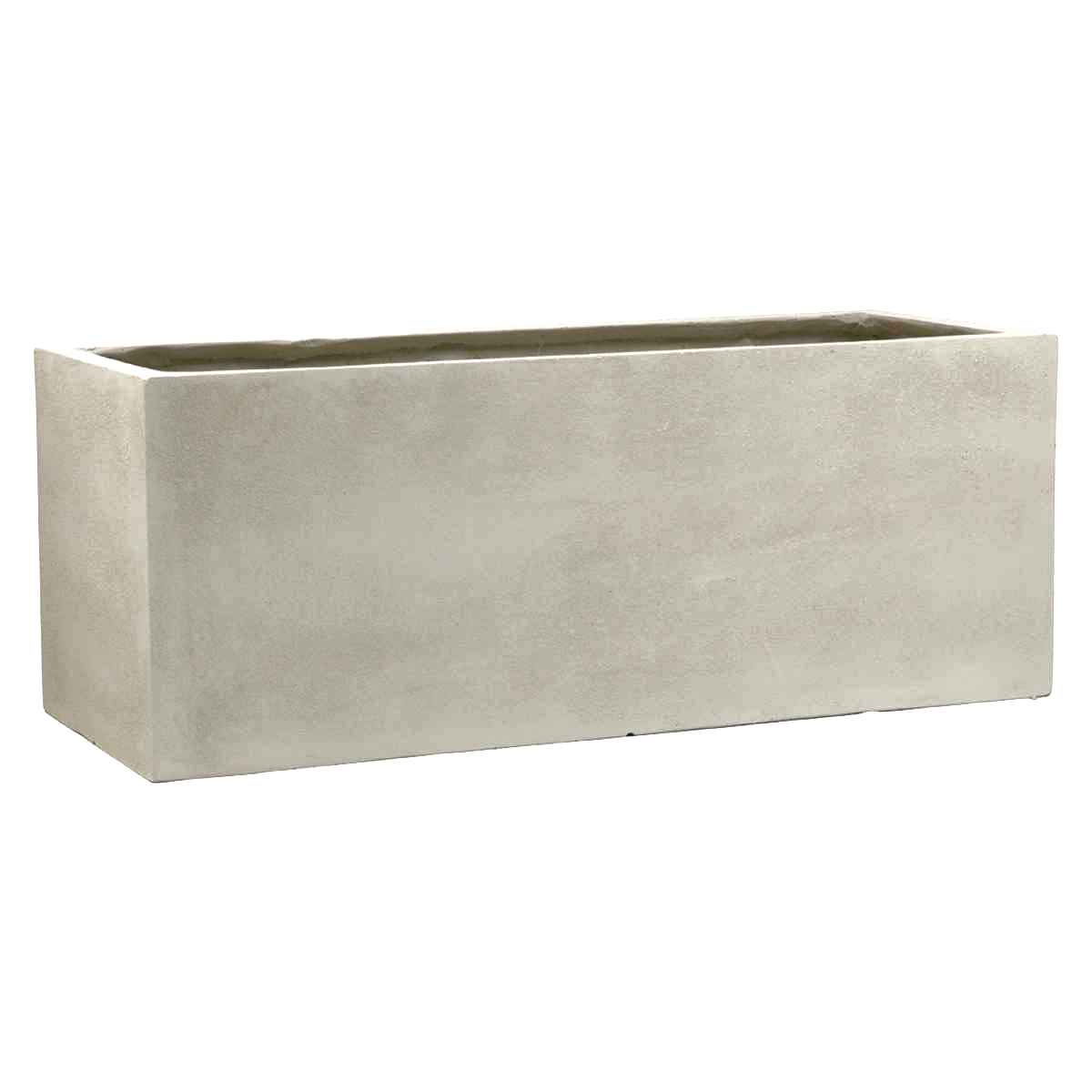 プランター グリッテ 石調FRPプランター 幅80cm 長角 ( プランターカバー スクエア 植木鉢 鉢 底穴 屋外 外 家庭菜園 寄せ植え おしゃれ ポット 鉢カバー 鉢植え 屋内 丸型 円型 大型プランター 水抜き穴 大型 花 ) 【グレー】 グレー
