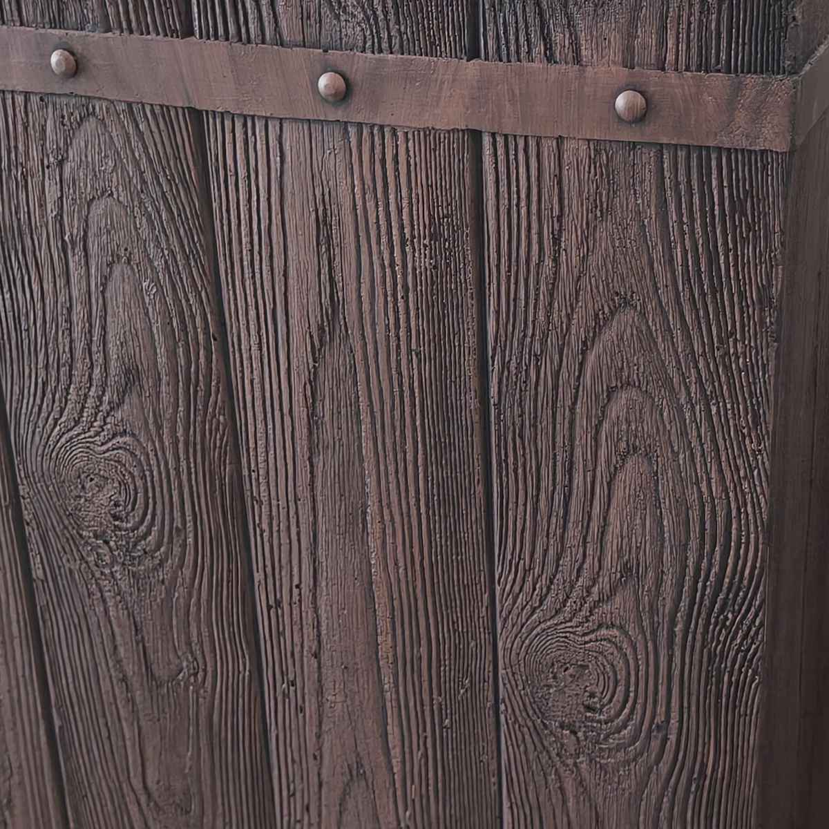 プランター ファーバー 木調FRPプランター 幅40cm 幅50cm 角型 大小2個セット ( プランターカバー ラウンド 植木鉢 鉢 底穴 屋外 外 家庭菜園 寄せ植え ポット 鉢カバー 鉢植え 屋内 正方形 大型プランター 水抜き穴 大型 花 ) 【ホワイト】 ホワイト