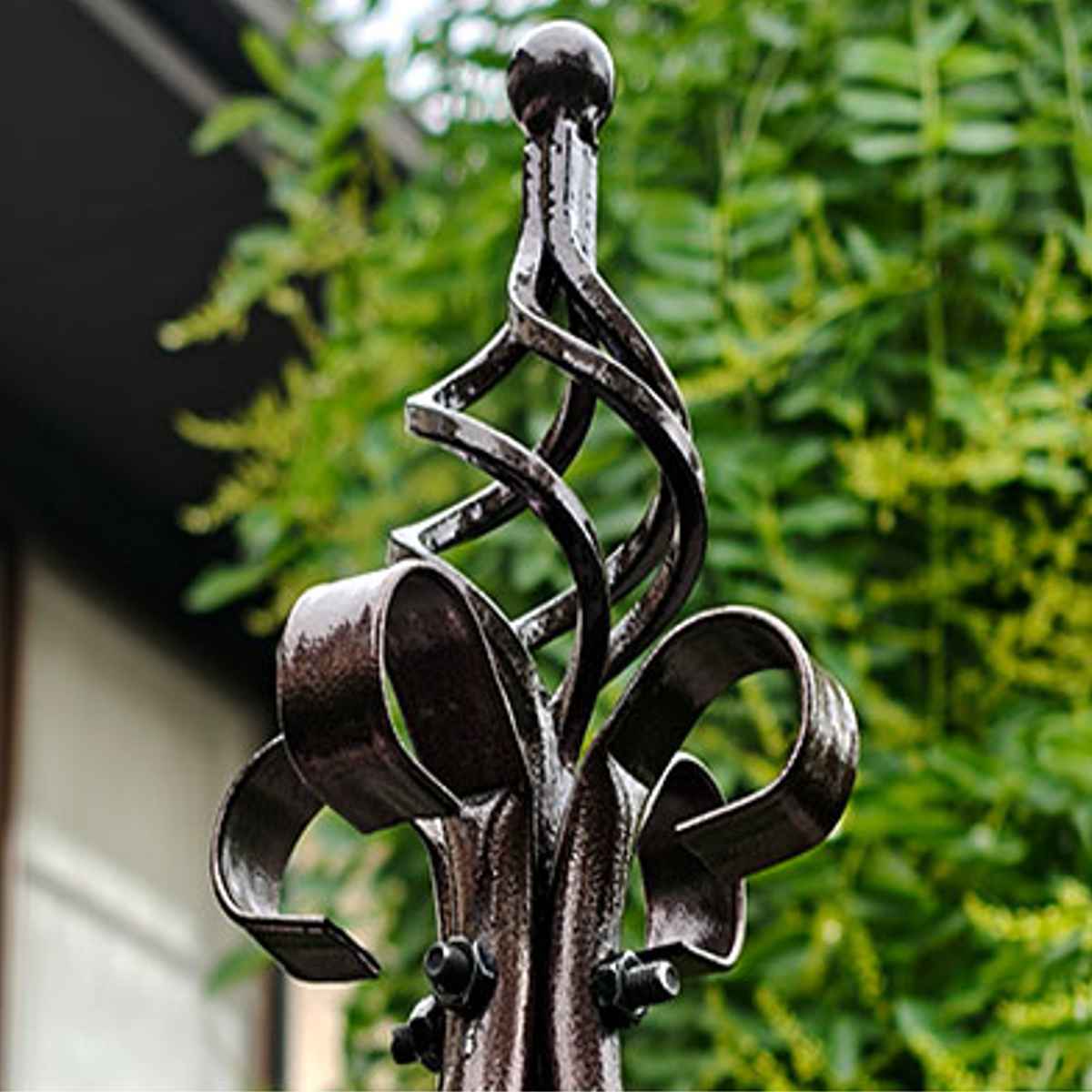 アーチ アイアンハーフアーチオベリスクキット ( ガーデンフェンス ハーフアーチ フェンス アイアン 柵 園芸 エクステリア 雑貨 花壇 庭 ベランダ バルコニー ガーデニング アイアンガーデンフェンス オベリスク ) 【ホワイト】 ホワイト