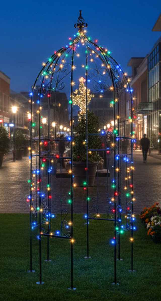 アーチ アイアンハーフアーチオベリスクキット ( ガーデンフェンス ハーフアーチ フェンス アイアン 柵 園芸 エクステリア 雑貨 花壇 庭 ベランダ バルコニー ガーデニング アイアンガーデンフェンス オベリスク ) 【ホワイト】 ホワイト