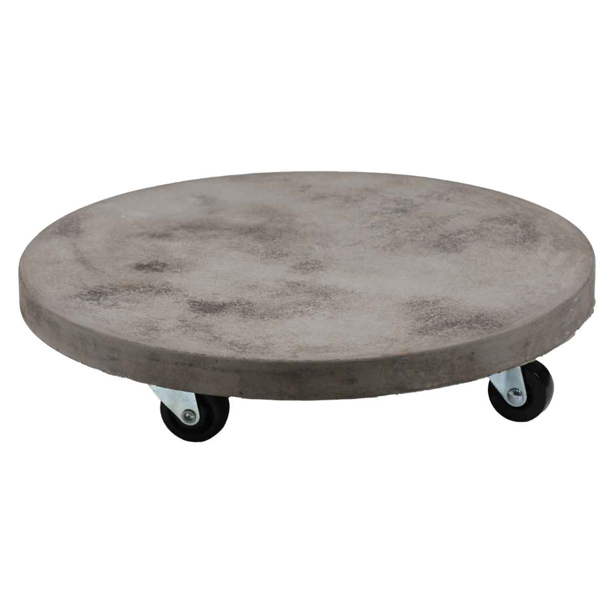 プランター セメント製キャスター付きプランターキャリー36cm ( 花台 プランター台 フラワーラック 飾り台 プランターラック フラワー スタンド 室内 飾る 台 脚付き 置く 植物 観葉植物 花 園芸 インテリア ) 【ホワイト】 ホワイト