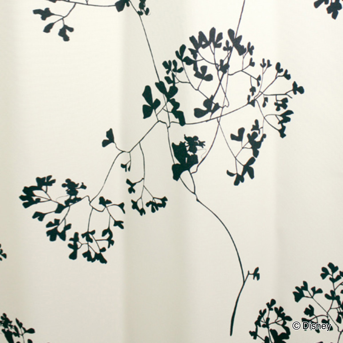 ドレープカーテン ミッキー トウィッグリーフ 100×178cm スミノエ ( ドレープ 既製品 洗えるカーテン 1枚 遮光 形状記憶 ウォッシャブル インテリア 日本製 1.5倍ヒダ 洗濯できる ミッキーマウス パープル アイボリー ) 【パープル】 パープル