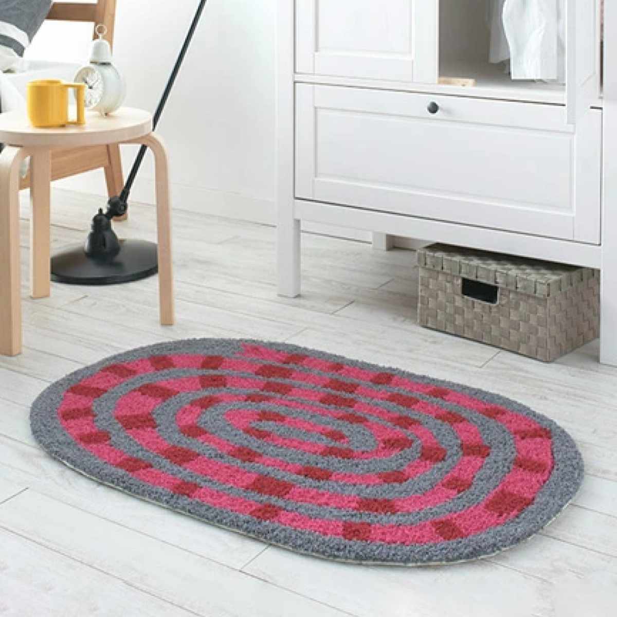 ラグ スミノエ ネクストホーム インテリアマット キャンディーヘビ 60x90cm ( カーペット ラグマット インテリアラグ 玄関マット じゅうたん 防ダニ 床暖房対応 防炎 )