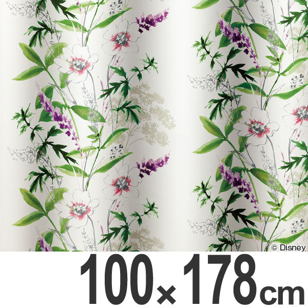 カーテン 遮光カーテン スミノエ ミッキー ワイルドフラワ− 100×178cm （ 送料無料 ディズニー ドレープカーテン ミッキーマウス