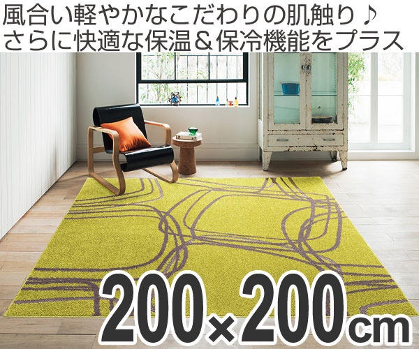 ラグ カーペット 2.5畳 スミノエ レシェ 200×200cm （ ラグマット 絨毯