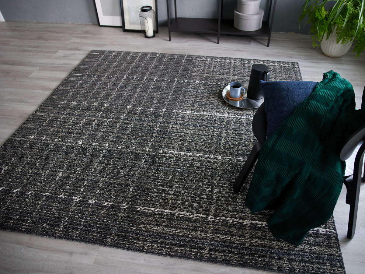 ラグ スミノエ 抗菌・抗ウイルス グレイニー 190×240cm ( カーペット 絨毯 マット ラグマット 長方形 3畳 日本製 抗菌 オールシーズン 防ダニ 抗ウィルス ホットカーペット対応 床暖対応 すべり止め 短毛 軽量 ) 【グレー】 グレー