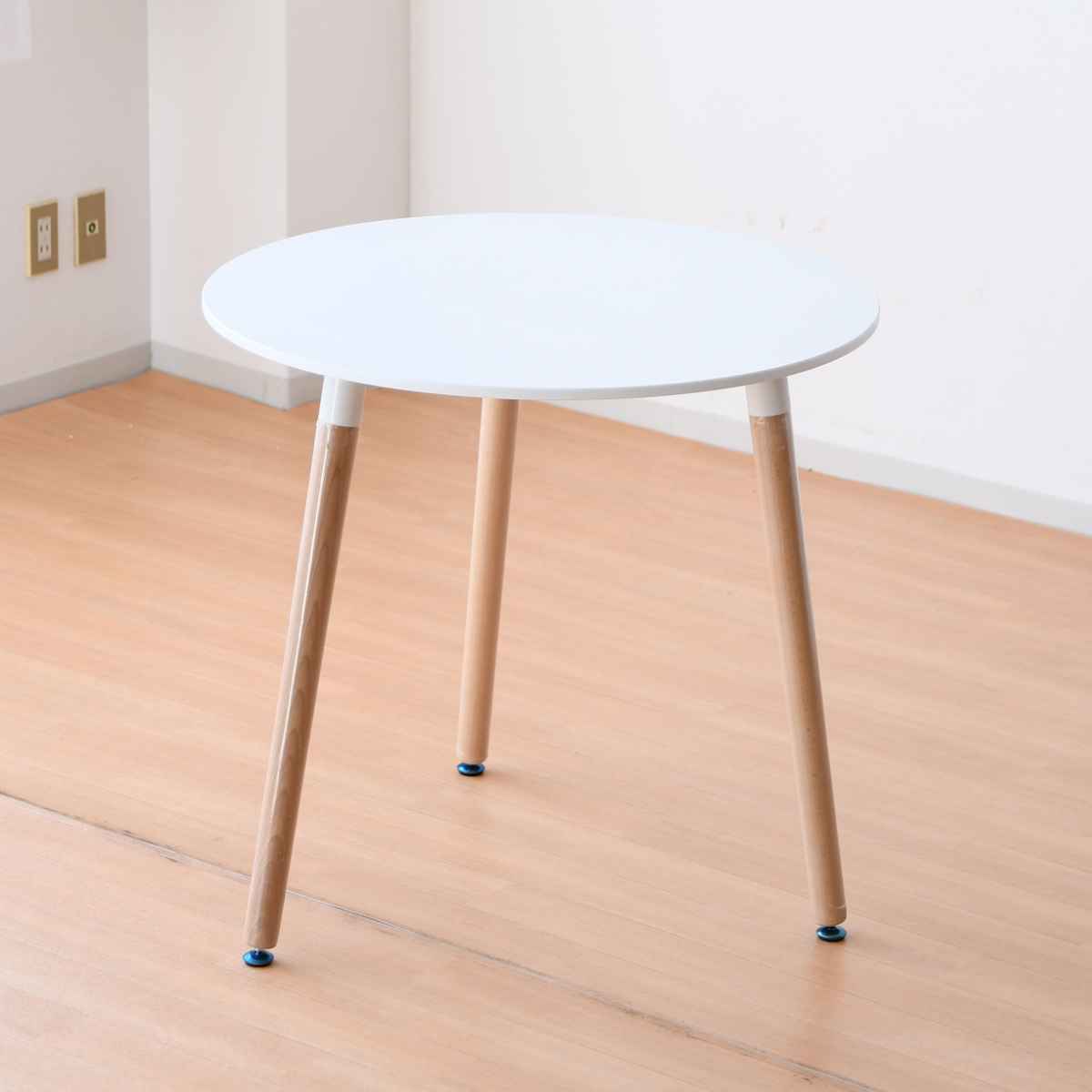 カフェテーブル 一人暮らし 丸 シンプル 清潔感 幅80cm （ 丸テーブル