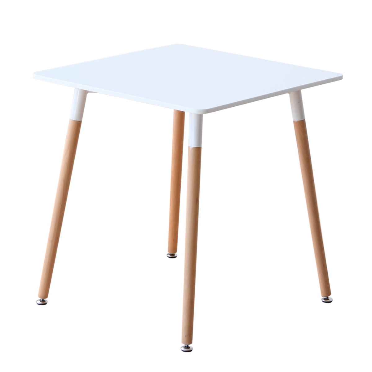 カフェテーブル 一人暮らし 正方形 シンプル 清潔感 幅70cm （ スクエア ダイニングテーブル テーブル 食卓 2人掛け 白 ホワイト おしゃれ  北欧 コンパクト ）