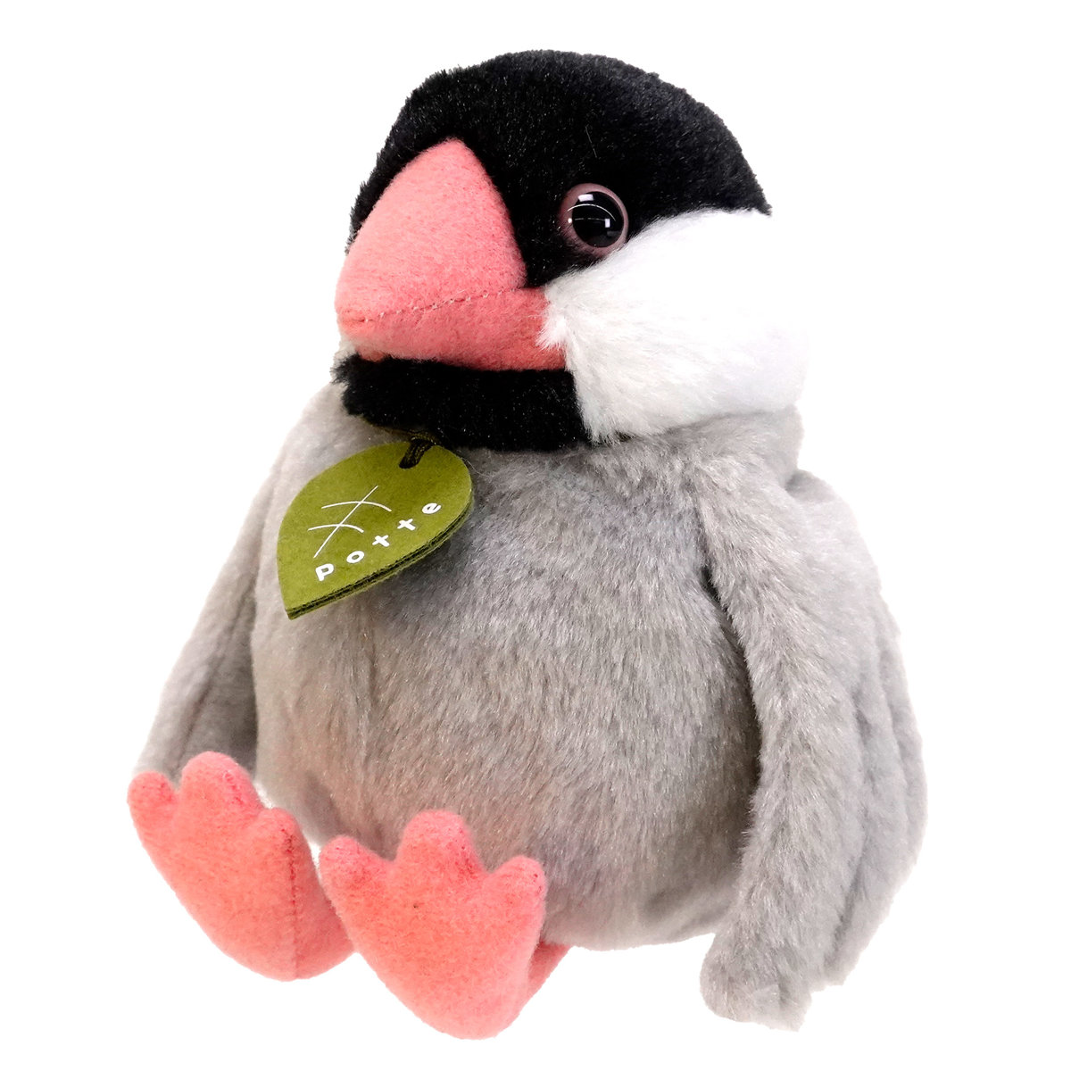 ぬいぐるみ potte 文鳥 ( ヌイグルミ 動物 小鳥 とり 手のひらサイズ ふわふわ 雑貨 インテリア アニマル プレゼント かわいい 人形 手乗り 小さい おもちゃ 玩具 癒しグッズ 子ども キッズ 女の子 男の子 )