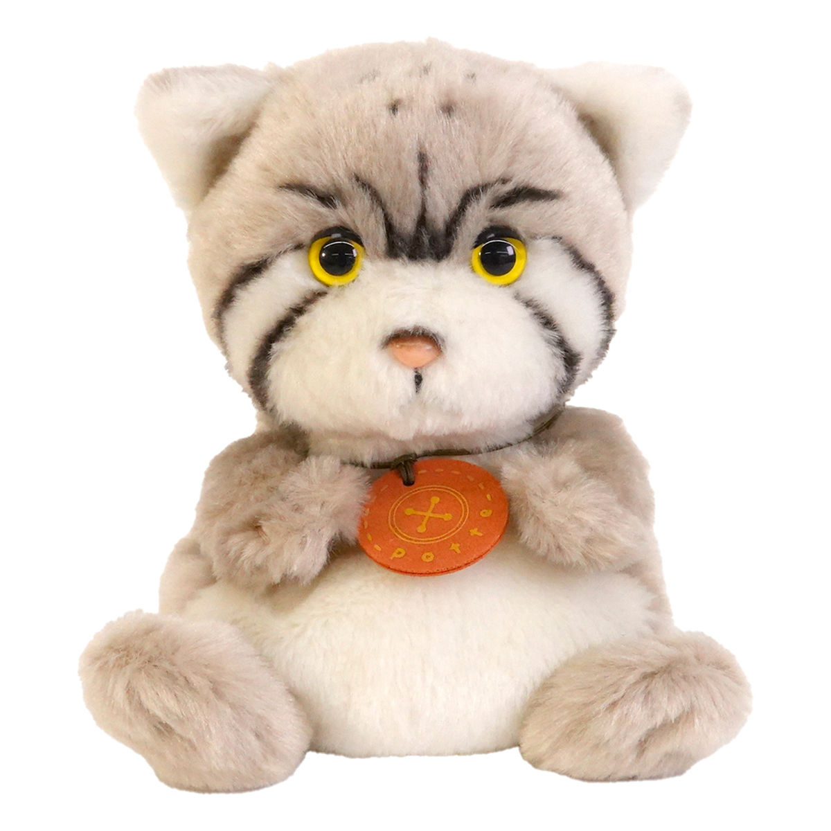 ぬいぐるみ potte マヌルネコ ( ヌイグルミ 動物 猫 ねこ 手のひらサイズ ふわふわ 雑貨 インテリア アニマル プレゼント かわいい 人形 手乗り 小さい おもちゃ 玩具 癒しグッズ 子ども キッズ 女の子 男の子 )