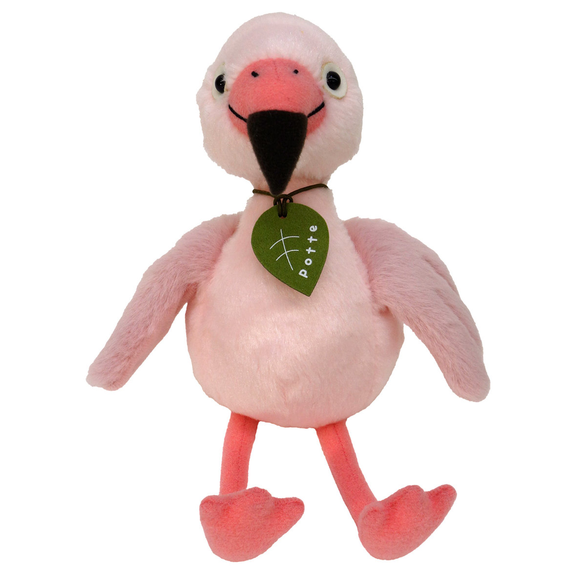 ぬいぐるみ potte フラミンゴ ( ヌイグルミ 鳥 動物 ピンク 手のひらサイズ ふわふわ 雑貨 インテリア アニマル プレゼント かわいい 人形 手乗り 小さい おもちゃ 玩具 癒しグッズ 子ども キッズ 女の子 男の子 )