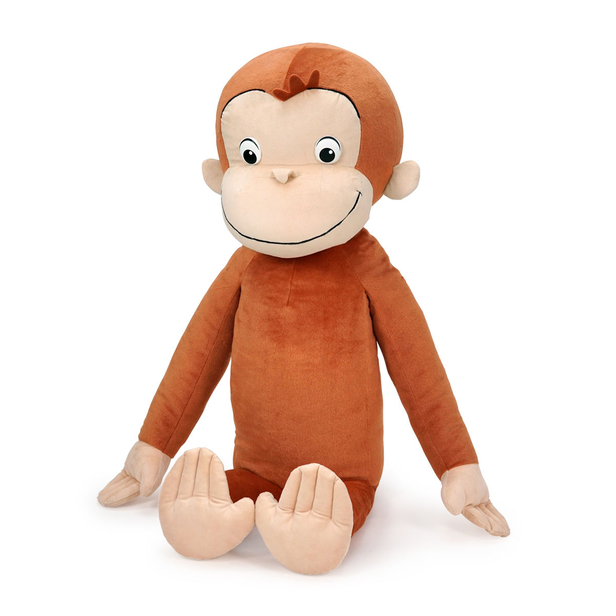 ぬいぐるみ ジョージ ジャンボ おさるのジョージ おもちゃ （ ヌイグルミ 大きい ふわふわ 大きいサイズ アニメ キャラクター プレゼント ギフト かわいい ビッグ ビッグサイズ 人形 インテリア雑貨 縫いぐるみ 子ども キッズ ）