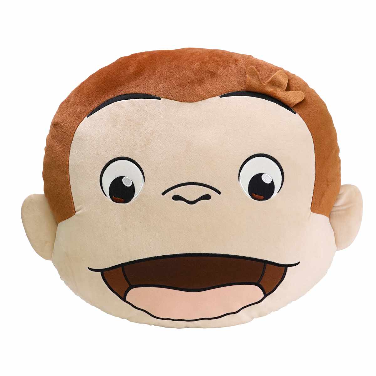 ぬいぐるみ フェイスクッション ジョージ おさるのジョージ ( ヌイグルミ クッション 抱き枕 大きい ふわふわ 雑貨 インテリア プレゼント ギフト かわいい 背当て お昼寝 枕 おもちゃ 玩具 癒しグッズ 子ども キッズ )