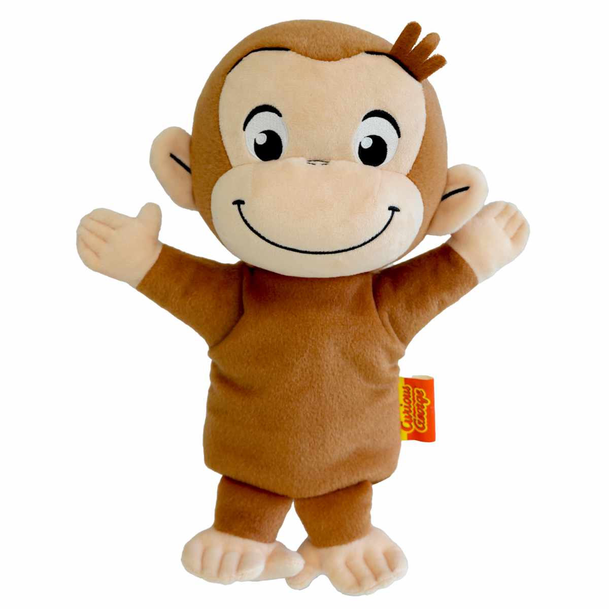 ぬいぐるみ ハンドパペット ジョージ おさるのジョージ ( ヌイグルミ パペット 手人形 ふわふわ 遊び 手遊び プレゼント ギフト かわいい 読み聞かせ ごっこ遊び お片付け 語りかけ おもちゃ 玩具 癒しグッズ 子ども キッズ )