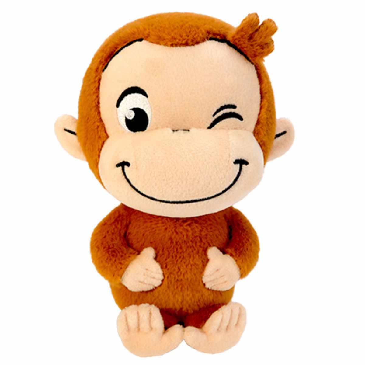 ぬいぐるみ パペット ジョージ 座り おさるのジョージ ( ヌイグルミ ふわふわ 雑貨 インテリア アニマル グッズ プレゼント ギフト かわいい クッション 抱き枕 おもちゃ 玩具 癒しグッズ 子ども キッズ 女の子 男の子 )